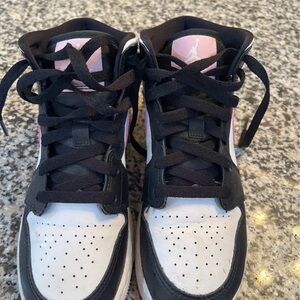 Jordan Women's Sneakers - Black, White, Pink